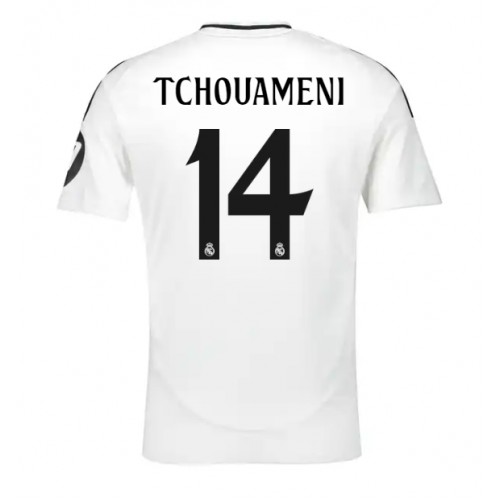 Fotbalové Dres Real Madrid Aurelien Tchouameni #14 Domácí 2024-25 Krátký Rukáv